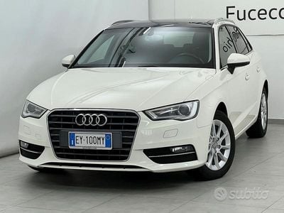 Usata Audi A3 Business 110 CV (80 kW) 2015 Bianco Berlina