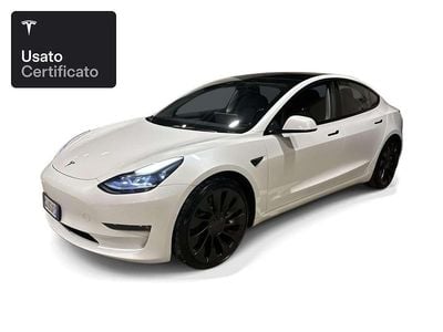 Usata Tesla Model 3 Performance 377 kW (513 CV) 2022 Pearl white multicoat Berlina