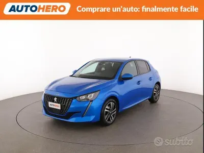 Usata Peugeot 208 RG 101 CV (74 kW) 2021 Blu Utilitaria