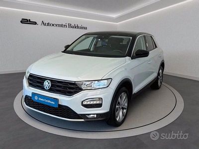 Usata VW T-Roc Style 116 CV (85 kW) 2019 Bianco ghiaccio metalizzato/te SUV