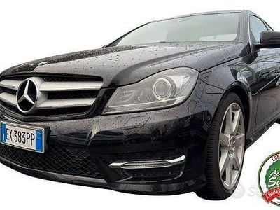 Usata Mercedes C220 Avantgarde 170 CV (125 kW) 2014 Nero Coupé