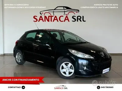 Usata Peugeot 207 68 CV (50 kW) 2009 Nero Berlina