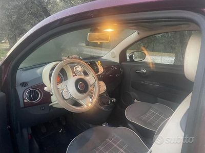 Usata Fiat 500 85 CV (62 kW) 2015 Marrone Utilitaria