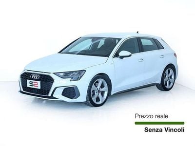 Usata Audi A3 S-Line 150 CV (110 kW) 2021 Bianco Berlina