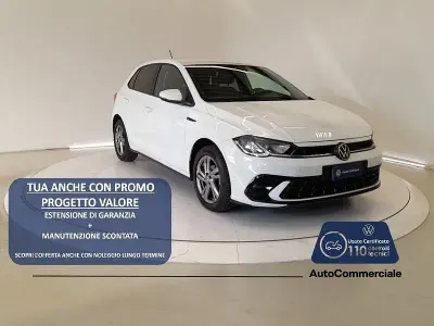 Usata VW Polo R-line 95 CV (69 kW) 2023 Bianco Utilitaria