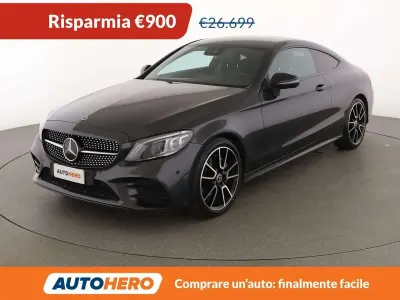 Usata Mercedes C200 184 CV (135 kW) 2018 Nero Coupé