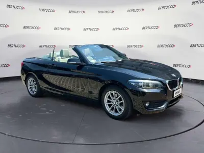 Usata BMW 218 Advantage 150 CV (110 kW) 2018 Nero Cabrio