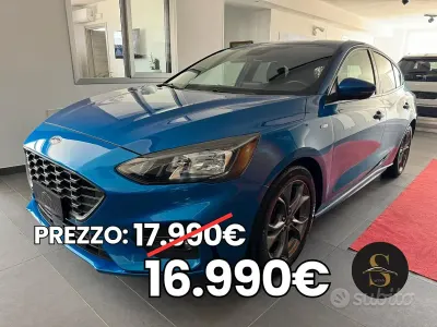 Usata Ford Focus ST-Line 120 CV (88 kW) 2021 Blu Berlina