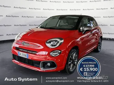 Usata Fiat 500X Sport 131 CV (96 kW) 2024 Rosso SUV