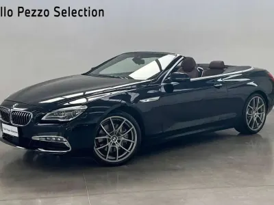 Usata BMW 640 Cabriolet Luxury Line 313 CV (230 kW) 2016 Saphir schwarzal metallizzato Cabrio