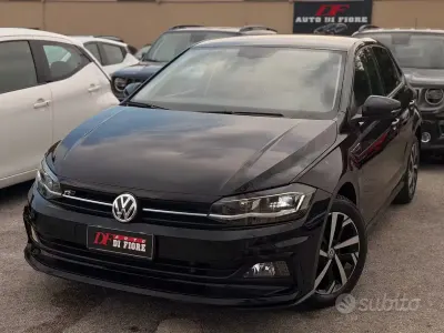 Usata VW Polo R-line 95 CV (69 kW) 2018 Nero Utilitaria