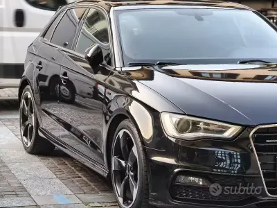 Usata Audi A3 S-Line 184 CV (135 kW) 2014 Nero Berlina