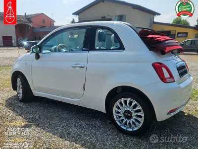 Usata Fiat 500C Lounge 69 CV (50 kW) 2017 Bianco Cabrio