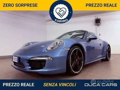 Usata Porsche 911 Targa 4S 400 CV (294 kW) 2016 Blu Cabrio