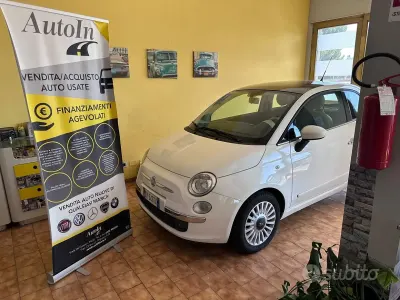 Usata Fiat 500C Lounge 95 CV (69 kW) 2011 Bianco Cabrio