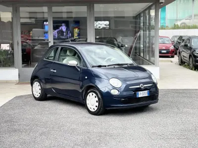 Usata Fiat 500 75 CV (55 kW) 2009 Bluazzurro Cabrio