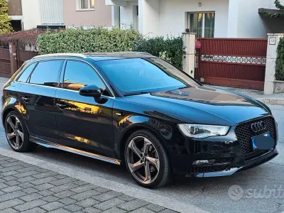 Usata Audi A3 S-Line 150 CV (110 kW) 2015 Nero Berlina