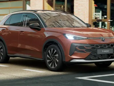 Nuova VW T-Roc Life 115 CV (84 kW) 2026 Flame red metallizzato nero SUV