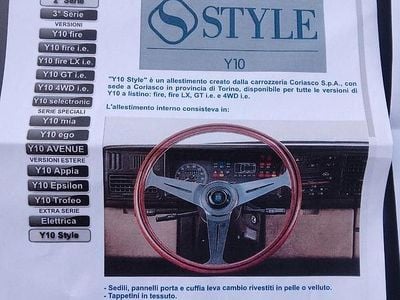 Usata Autobianchi Y10 56 CV (41 kW) 1990 Grigio Utilitaria