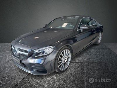 Usata Mercedes C220 Premium Plus 194 CV (142 kW) 2019 Grigio scuro Coupé
