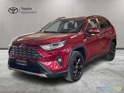 Usata Toyota RAV4 Hybrid Lounge 178 CV (130 kW) 2019 Rosso SUV