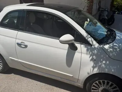Usata Fiat 500 69 CV (50 kW) 2009 Bianco Cabrio