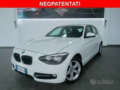 Usata BMW 114 Sport Line 95 CV (69 kW) 2014 Bianco Utilitaria