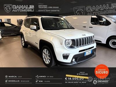 Usata Jeep Renegade Limited 130 CV (95 kW) 2022 Bianco SUV