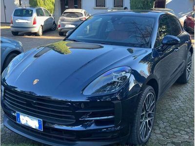 usata Porsche Macan 2.0 245cv tetto panoramico pelle rosso granata