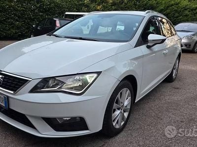 Usata Seat Leon ST Business 115 CV (84 kW) 2018 Bianco Station wagon