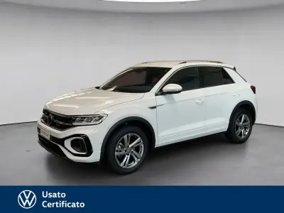 Usata VW T-Roc R-line 150 CV (110 kW) 2023 Bianco pastello SUV