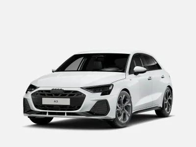 Nuova Audi A3 S-Line 150 CV (110 kW) 2026 Bianco ghiaccio metallizzato