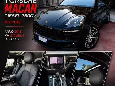 Usata Porsche Macan 250 CV (183 kW) 2016 Nero SUV