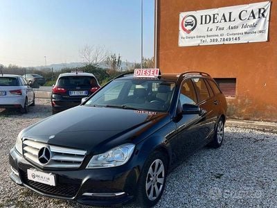 Usata Mercedes C180 120 CV (88 kW) 2013 Nero Station wagon