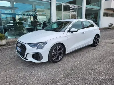 Usata Audi A3 S-Line 110 CV (80 kW) 2020 Bianco Berlina