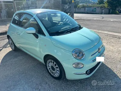 Usata Fiat 500 Lounge 85 CV (62 kW) 2015 Blu Berlina