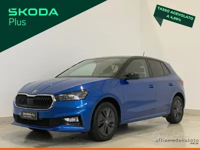 Usata Skoda Fabia 80 CV (58 kW) 2025 Blu race metallizzato nero Utilitaria