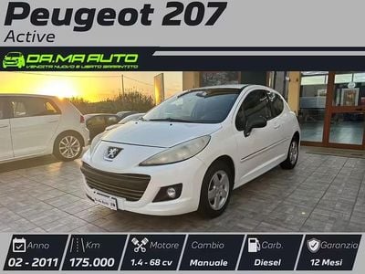 Usata Peugeot 207 Active 70 CV (51 kW) 2011 Bianco Berlina