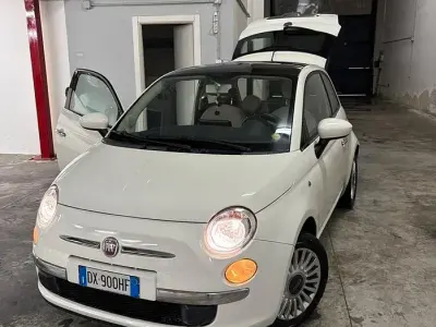 Usata Fiat 500 90 CV (66 kW) 2009 Bianco Cabrio