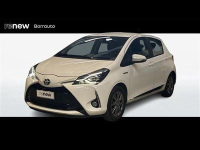 Usata Toyota Yaris Hybrid Active 101 CV (74 kW) 2017 Bianco Utilitaria