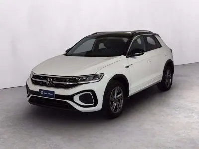 Usata VW T-Roc R-line 110 CV (80 kW) 2023 Pure white nero SUV