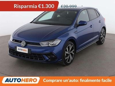 Usata VW Polo R-line 95 CV (69 kW) 2022 Blu Utilitaria