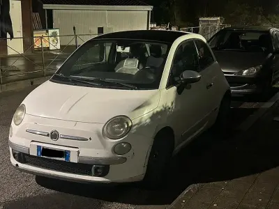 Usata Fiat 500 100 CV (73 kW) 2009 Bianco Cabrio