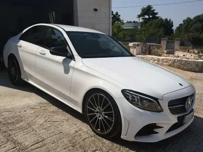 Usata Mercedes C220 Premium Plus 194 CV (142 kW) 2018 Bianco Berlina