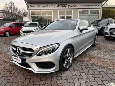 Usata Mercedes C220 Premium 170 CV (125 kW) 2017 Argento Cabrio