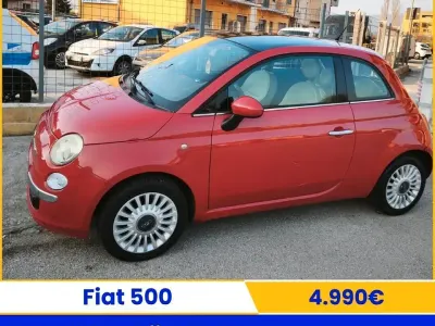 Usata Fiat 500 Lounge 75 CV (55 kW) 2008 Rosso Berlina