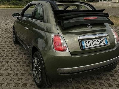 Usata Fiat 500C 95 CV (69 kW) 2010 Verde Cabrio