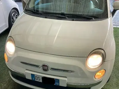 Usata Fiat 500 75 CV (55 kW) 2009 Bianco Cabrio