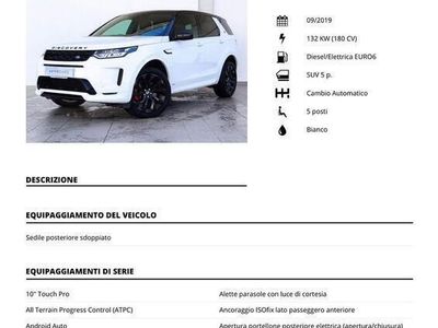 usata Land Rover Discovery Sport R-DYNAMIC SE