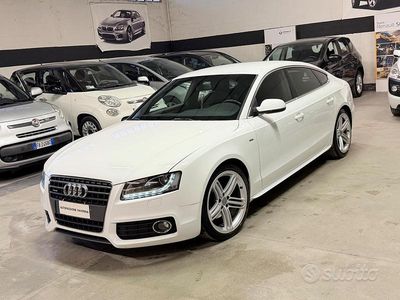 Usata Audi A5 S-line plus 169 CV (124 kW) 2011 Bianco Berlina